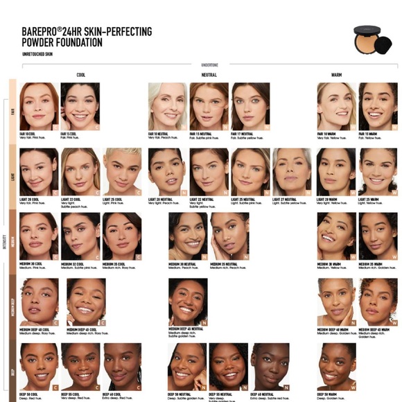 bareMinerals Barepro 16HR Skin-Perfecting Powder Foundation Deep 55 Cool - Picture 3 of 8